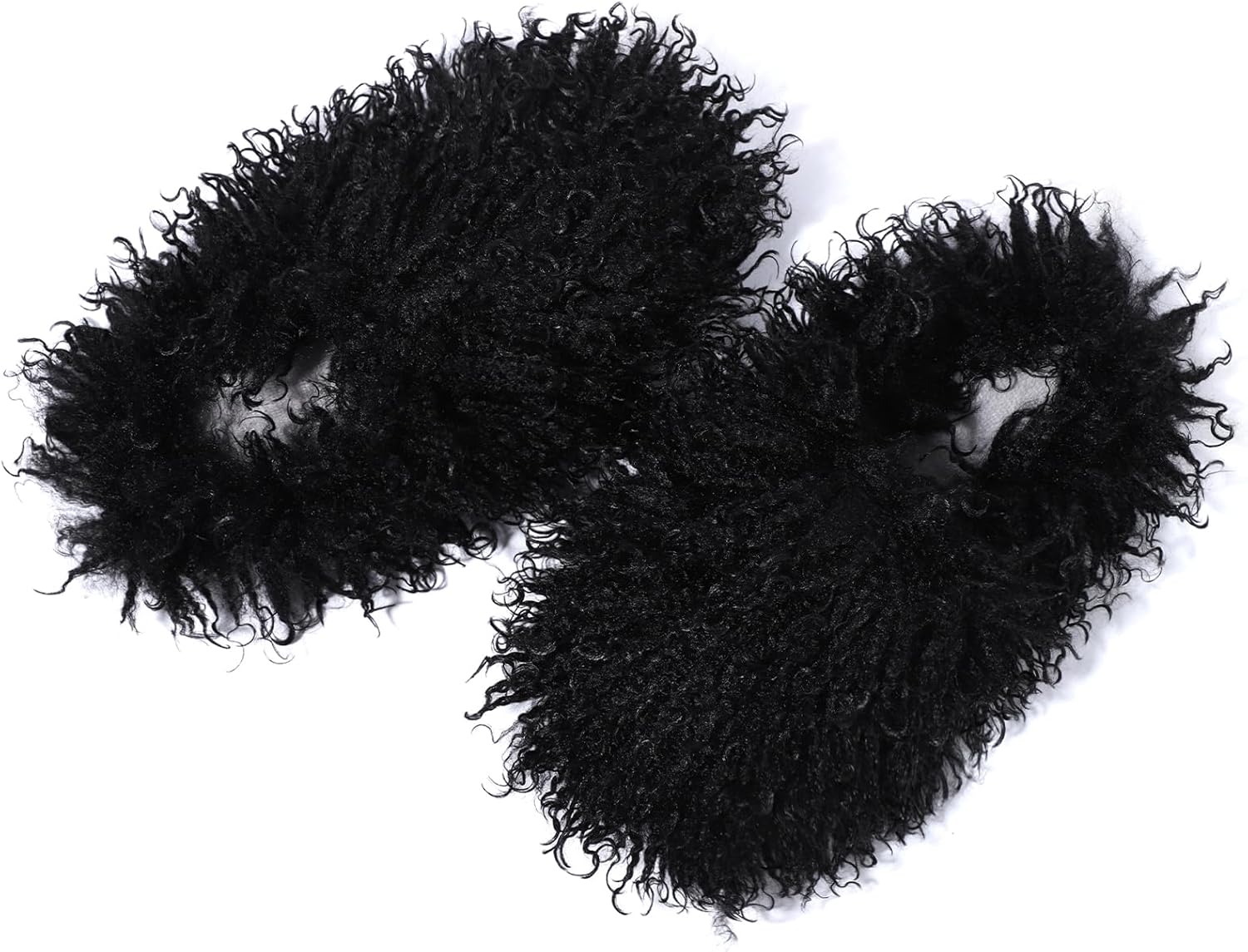 GOKTOW Pantuflas Peludas Antideslizantes para Mujer