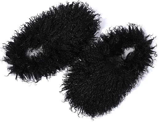 GOKTOW Fluffy Furry Slippers for Women - Non-Slip Warm Fuzzy Fluffy Slides, Indoor Home Quick Trip House Slippers