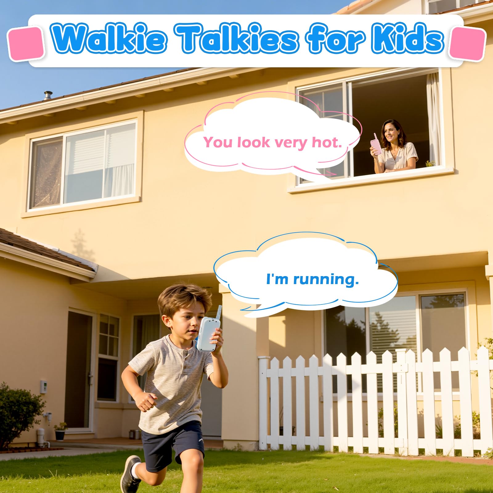 GUYUCOM Video Walkie Talkies for Kids Ideal Toys Gifts for 3, 4, 5, 6, 7, 8 Year Old Boys & Girls - Image 4