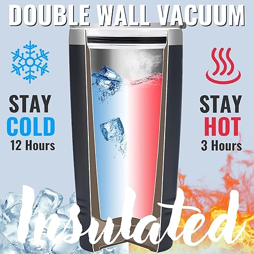 Miniatura 4 de Onebttl Regalos de anime para hombres, mujeres y niños, vasos de acero inoxidable con aislamiento al vacío de doble pared de 20 onzas, regalos