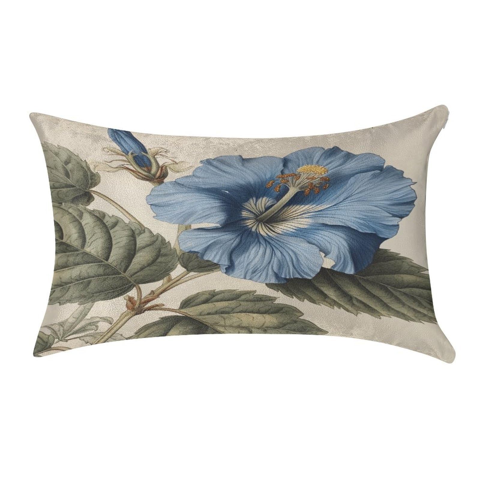 Btcowzrv Style Hibiscus Flower Art Pillow Cover Pillow Case Pillowcase