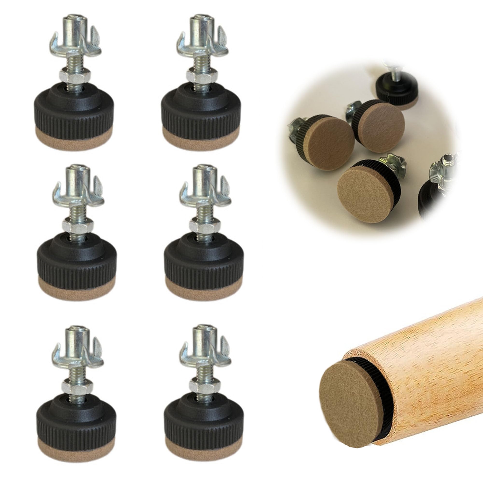 2 STKS Meubelglijders Draaibare Nivelleersteunen, Zware Stelvoeten, Werkbankpoten, Draadmachine Stelvoeten, Verstelbare Nylon Rubberen Basis Nivelleerpads D30xM6x50 voor Meubels 2 STKS Meubelglijders Draaibare Nivelleersteunen, Zware Stelvoeten, Werkbankpoten, Draadmachine Stelvoeten, Verstelbare Nylon Rubberen Basis Nivelleerpads D30xM6x50 voor Meubels