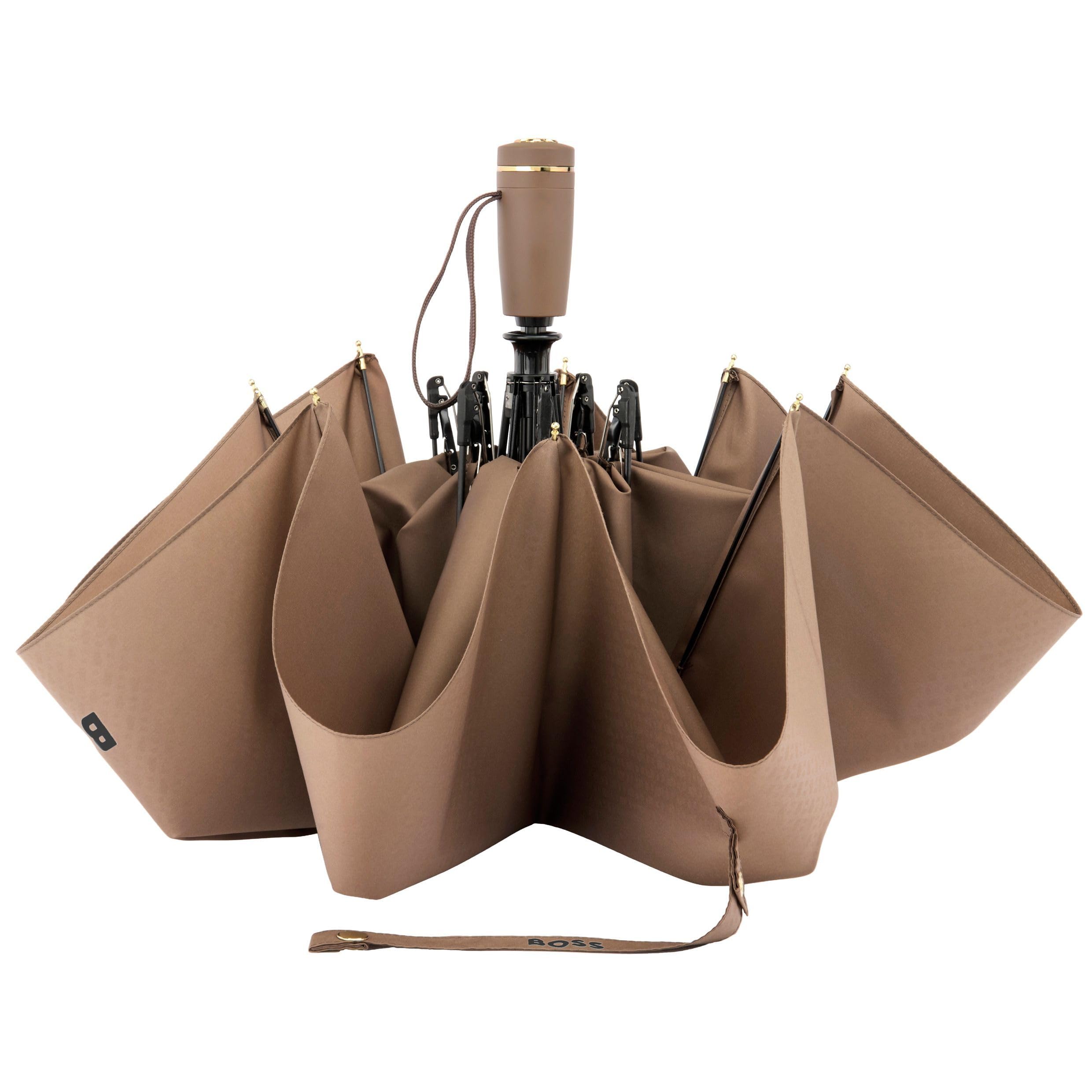 HUGO BOSS Regenschirm Double B Camel