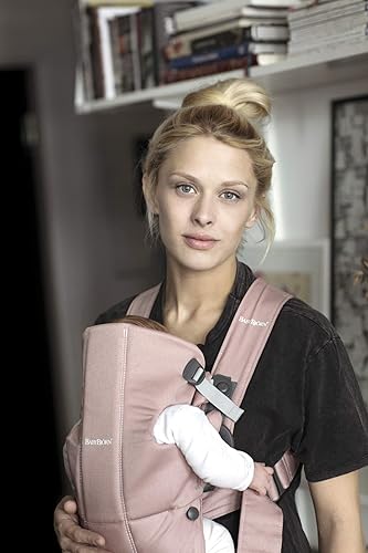 Vista 121 de BabyBjörn Portabebés Mini, Algodón, Negro