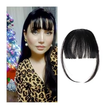 Bangs Hair Clip in Bangs Fake Invisible Synthetic Bangs Front Fringes One Piece Straight Clip in Hair pieces Hair Extensions 3D-neat Flat Air Bangs Fake Hair Accessories Bangs Hair Clip1 pcs,K18 2#