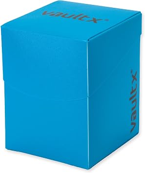 Vault X Large Deck Box with 150 Black Sleeves fits 100+ Cards (Blue)