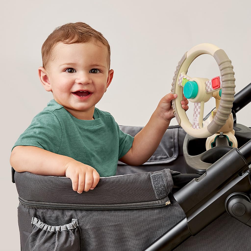 Itzy Ritzy - Bitzy Driver Steering Wheel Wagon and Stroller Activity Toy - 4