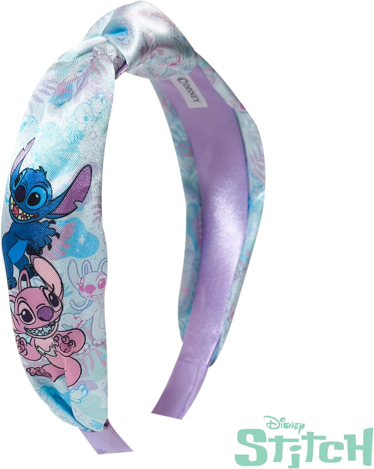 LUV HER Licensed Lilo & Stitch One Thick Knotted Headband For Girls - One Size Fits All - Hair Accessories For Her, Ages 3+