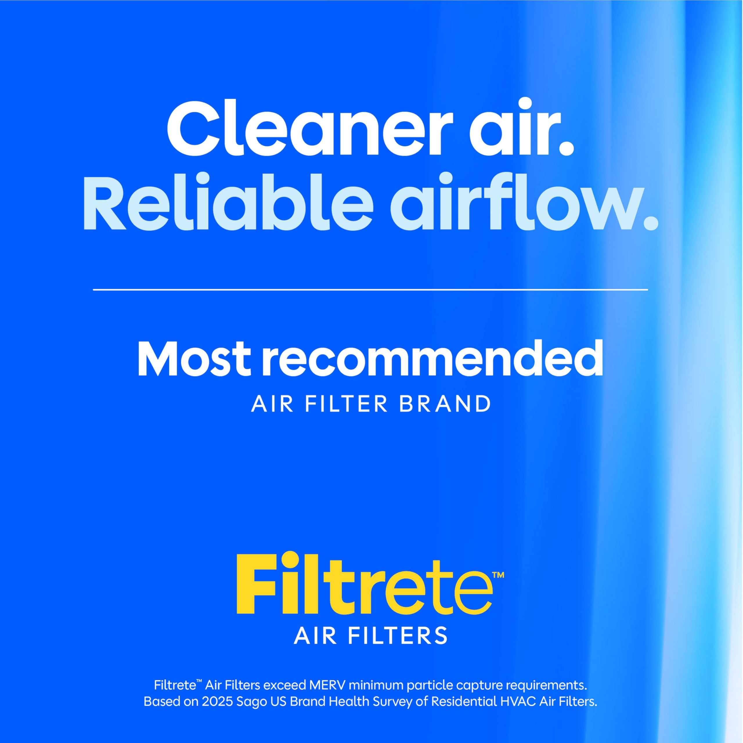 Filtrete 20 x 25 x 1, filtr powietrza pieca AC, MPR 1000, ochrona przed mikroalergenami, 2-pak (dokładne wymiary 19,688 x 24,688 x 0,84)