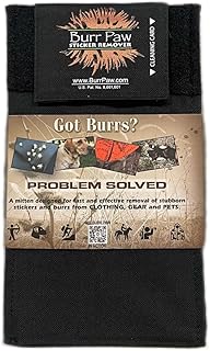 Burr Removal Tool for Dogs, Clothes, Horses and Hunting Gear - Multi-Purpose Deburring Accessory for Removing Sticky Burrs (Black)