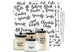 Talented Kitchen 135 Preprinted Baking Labels for Organization