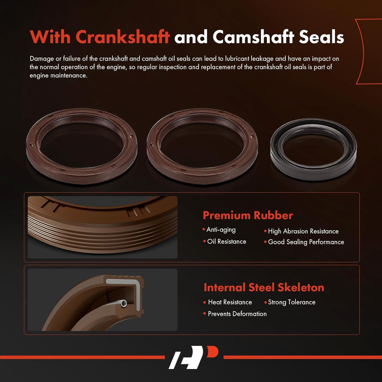 A-Premium Engine Timing Belt Kit with Water Pump Compatible with Volvo Cars - XC90 2003-2006, S60 2001-2009, XC70 2003-2007, S80 2004-2006, C70 1998-2004, S40 2000-2004, S70 1998-2000, V40, V70