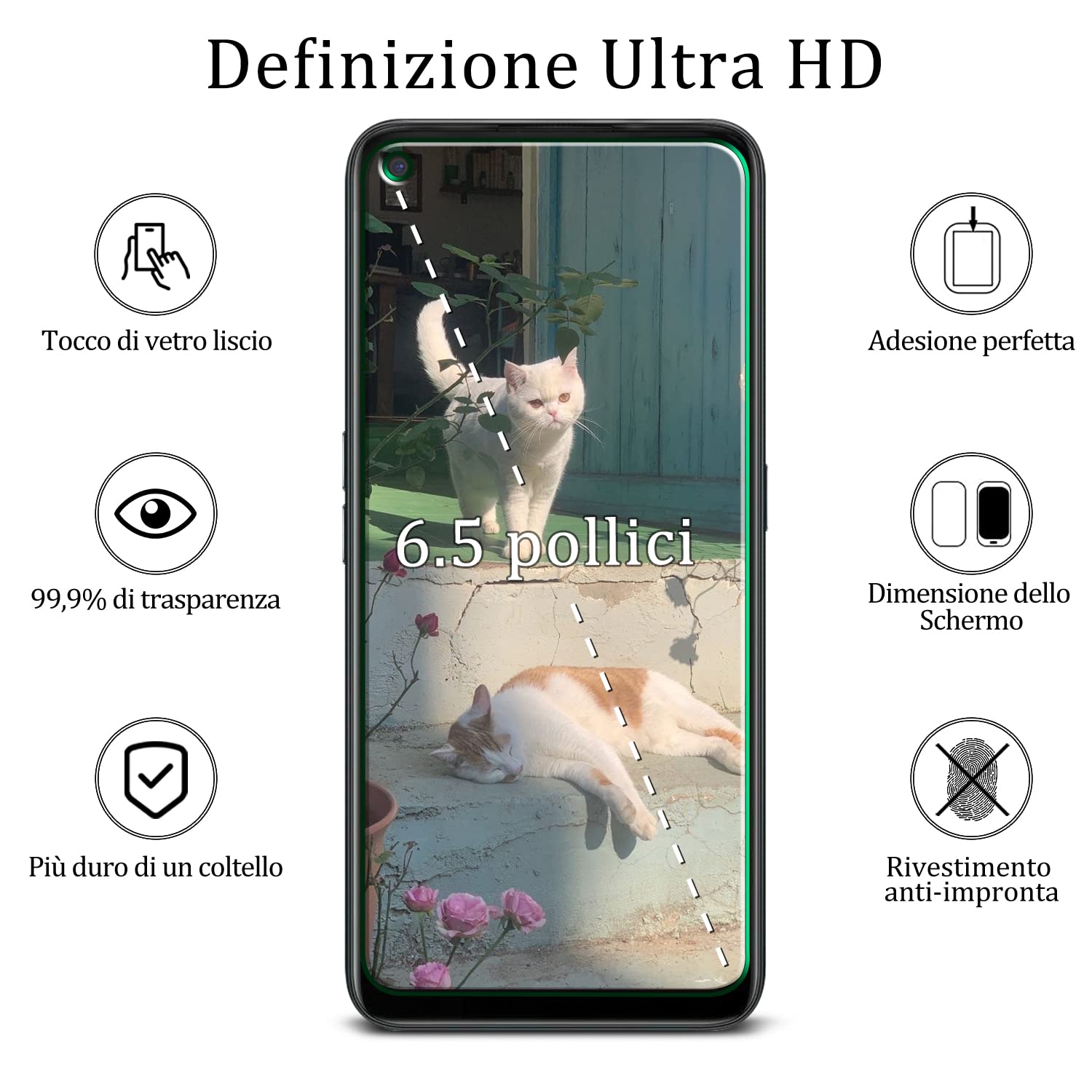 Image secondaire de MAYtobe Verre Trempé 2 Pièces pour OPPO A53/A54 5G - Protection Écran Anti-Rayures