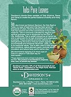 Vista 4 de Davidson's Organics, Tulsi Pure Leaves, 8 bolsas de té, paquete de 12