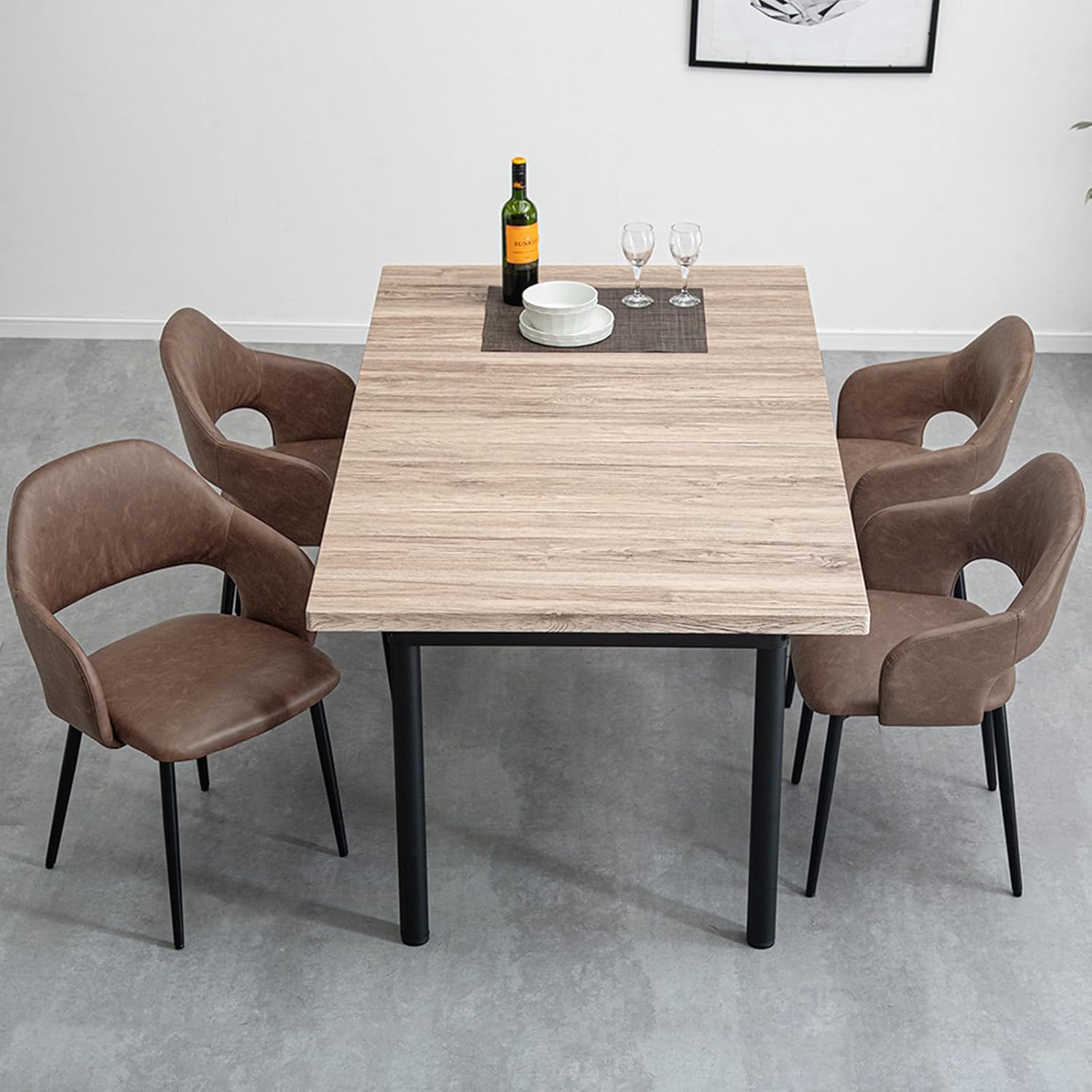 KEYUCA 楕円形 ローテーブル 楕円型