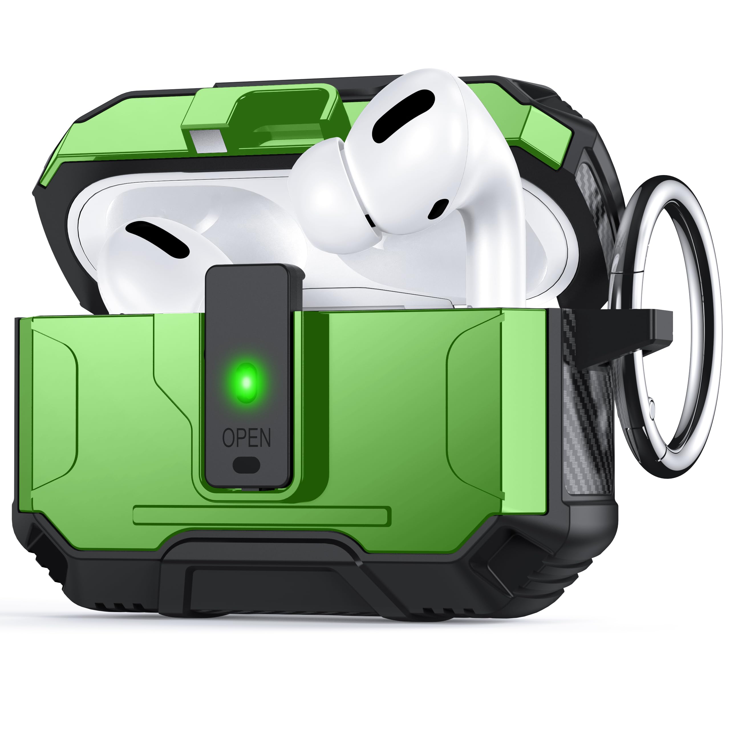 Amazon | NJROW for AirPods Pro ケースカバー グラスグリーン