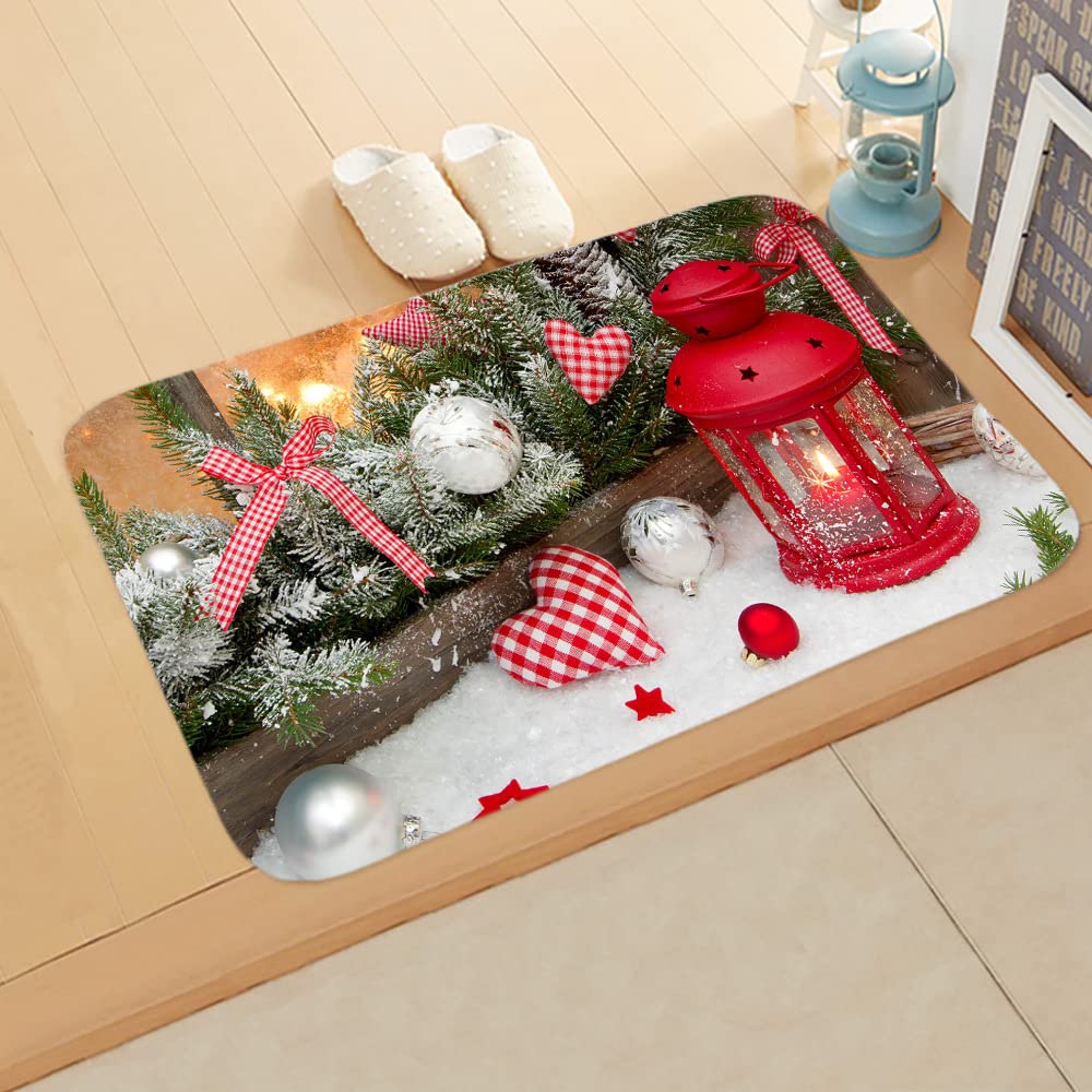 Tapis de couloir antidérapant haut de gamme vert olive argenté 80x120cm