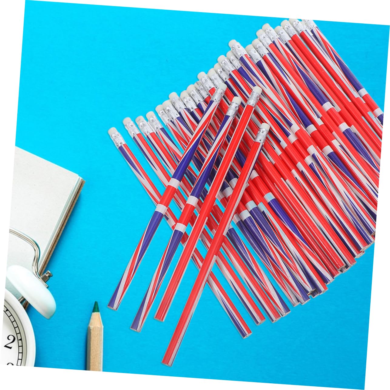 Uonlytech Matite Colorate Piccole da Scuola e Ufficio 100 Pezzi Leggere