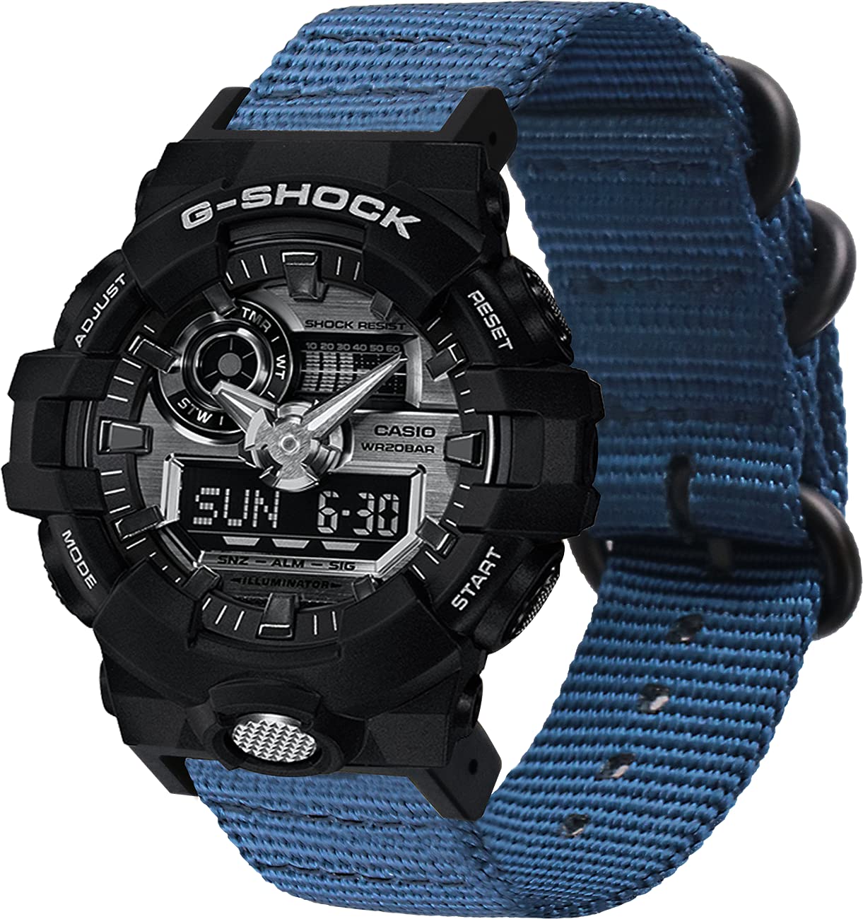 Jual G Shock Velcro Band Casio G-Shock GA-2100BCE-1ADR Black