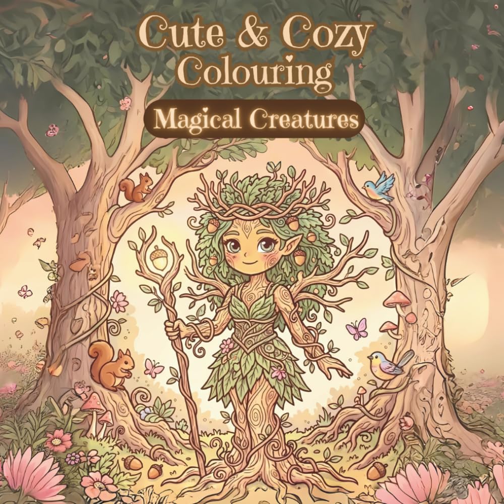 Cute & Cozy Colouring Book - Magical Creatures: Little Magical Creatures from Distant Worlds
