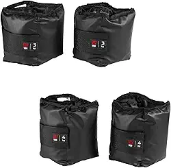 Kit Par Caneleiras Peso 3kg + 4kg Tornozeleira de Peso Treine em Casa Academia Pilates Fisioterapia Treino Funcional Crossfit