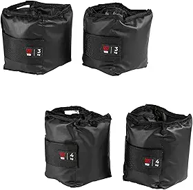 Kit Par Caneleiras Peso 3kg + 4kg Tornozeleira de Peso Treine em Casa Academia Pilates Fisioterapia Treino Funcional Crossfit