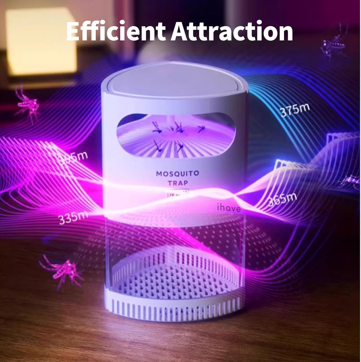 Potente Trappola per Mosche Interna Elettromacchina Zanzare con Luce e Aspirazione Non Sono Necessarie Schede Adesive Miglior Catturatore Moscerini Falene delle Frutte