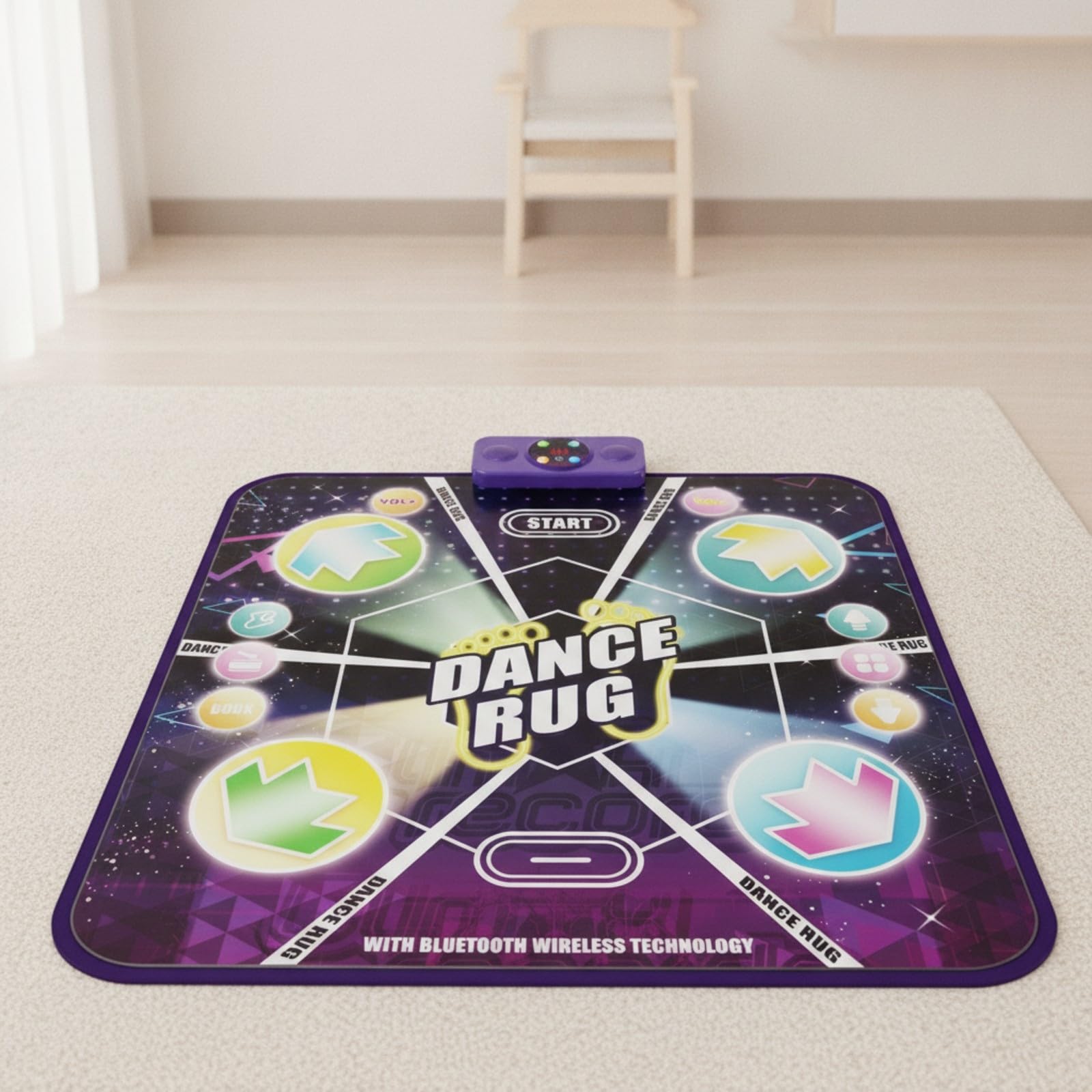 Tappeto da Ballo con Luminoso Volume Regolabile, Tappeto Le Elettronico, Divertente, per Casa