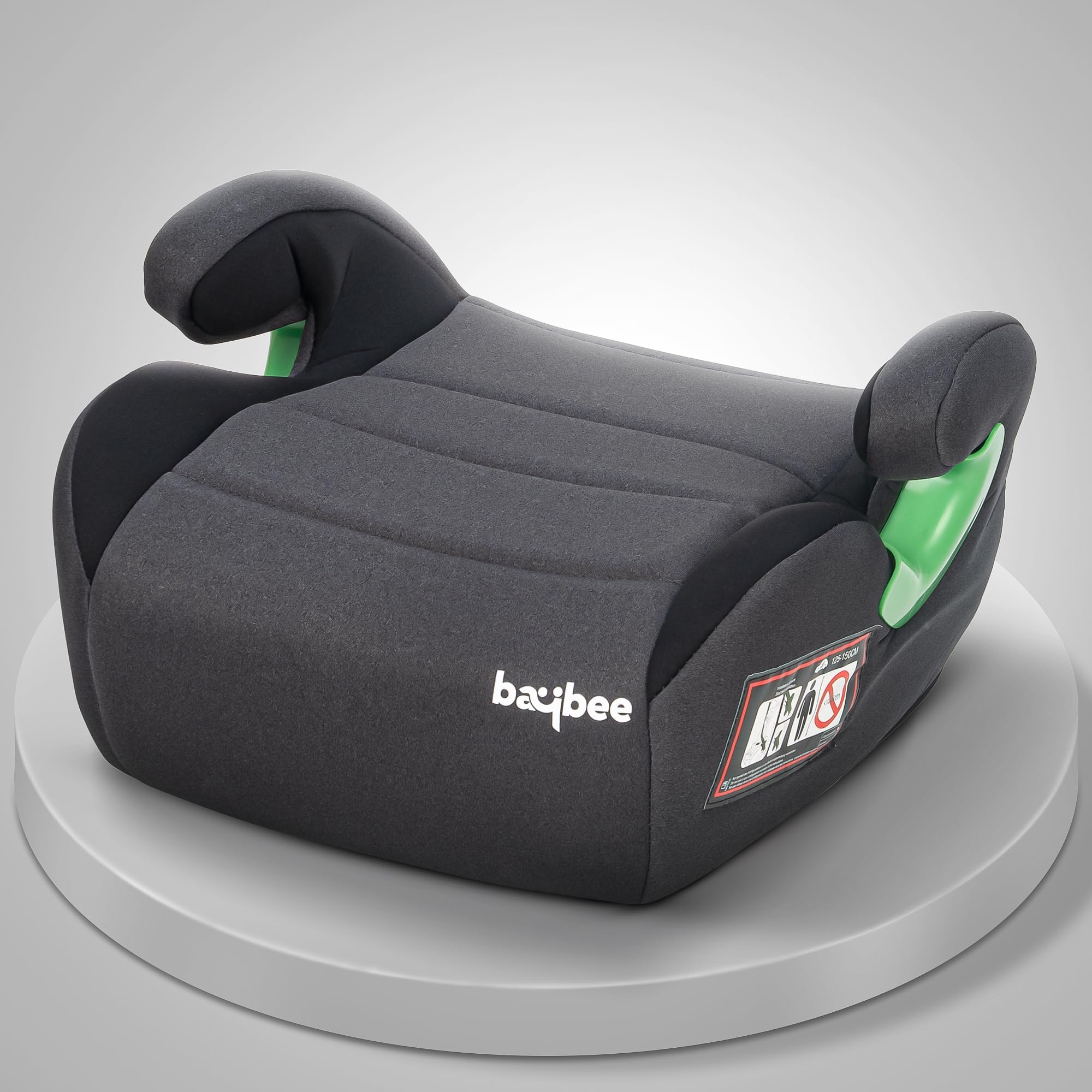 Baybee Booster Car Seat for Kids Aged 3–12 Years Comfortable & Lightweight Travel Seat | Portable Child Safety Seat with Belt Guide for Cars (Grey)-image-15