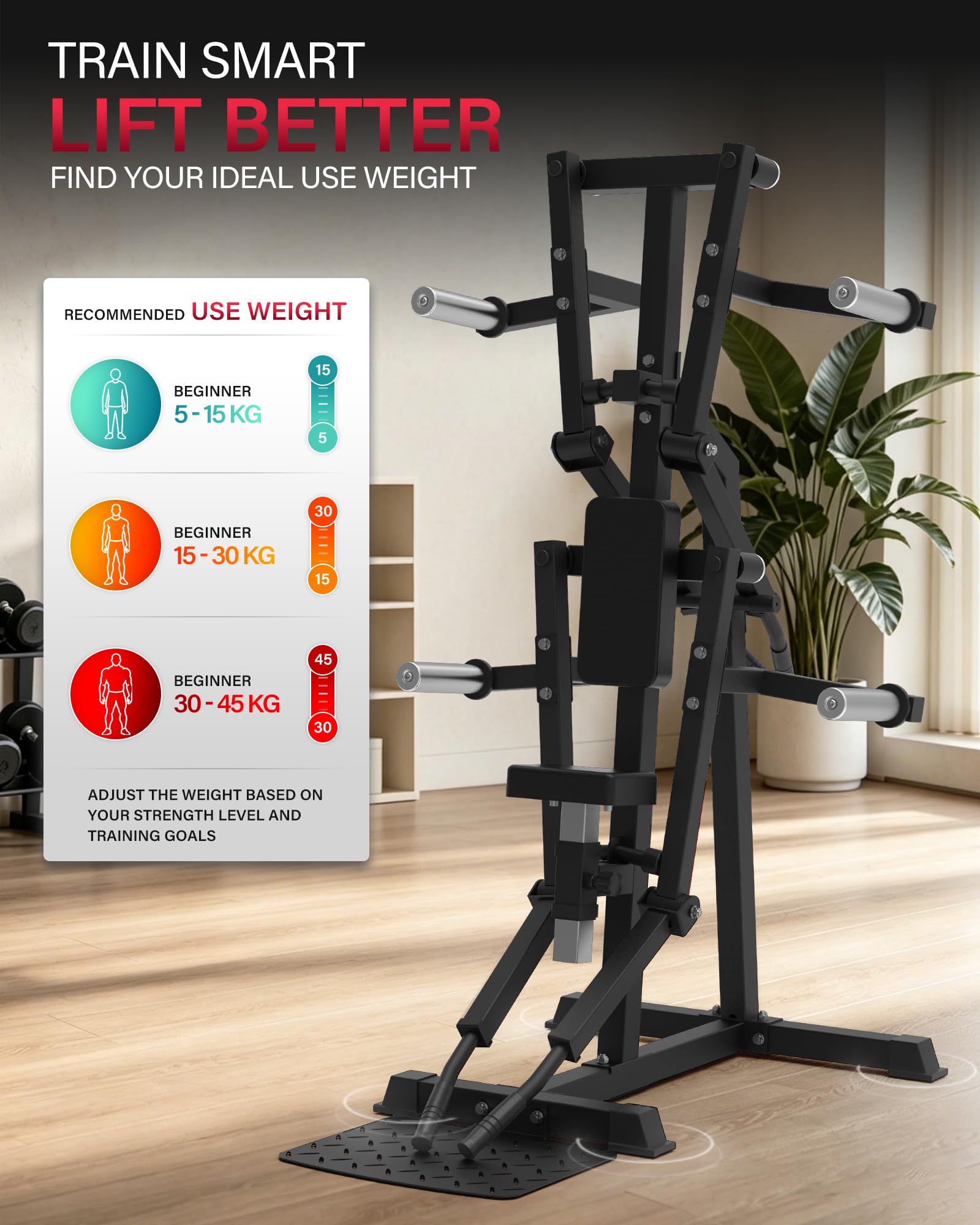 HVO Shoulder Lateral Raise Machine 4 Independent Arms | Gezieltes Schultertraining mit vier unabhängigen Armen für kontrollierte Bewegungen im Home Gym