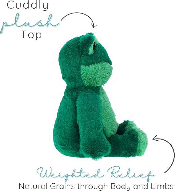 1i4 Group Warm Pals Frog, Microwavable Weighted Plush, Heated for Warmth