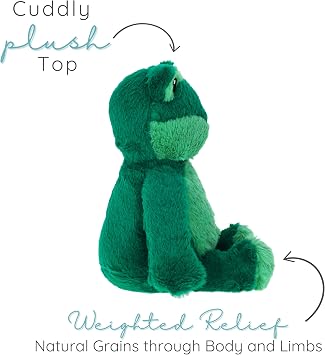 1i4 Group Warm Pals Frog, Microwavable Weighted Plush, Heated for Warmth