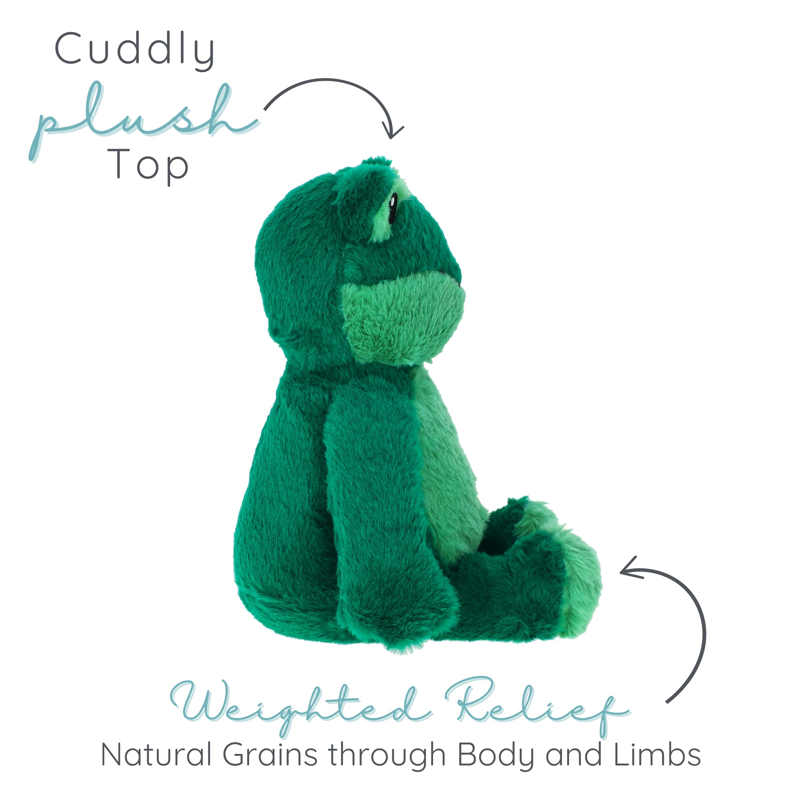 1i4 Group Warm Pals - Frog - Cozy Microwavable Lavender Scented Plush Toys - Heated Stuffed Animal - Heatable Coolable Bedtime Comfort Plushie - Image 4