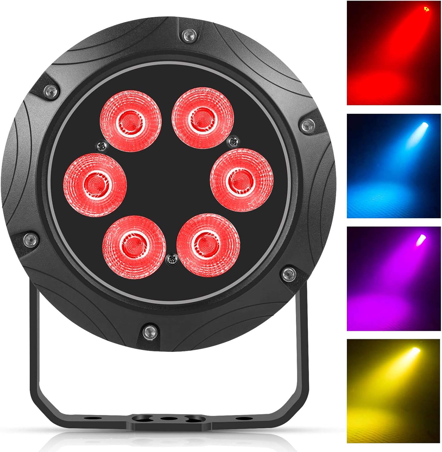 Led Stage Par Lights, IP67 Waterproof Par Light Outdoor Uplights, RGBW Stage Par Can for Party Bar Dj Wedding Live Show Christmas Holiday Event (Waterproof Stage Lights - 16 Packs)