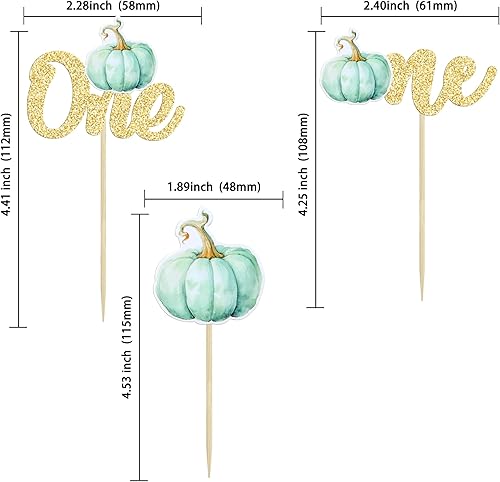 Miniatura 9 de 24 adornos de calabaza para cupcakes con purpurina para otoño, hojas, flores, calabaza, cupcakes, decoración de pasteles para Halloween, decoración