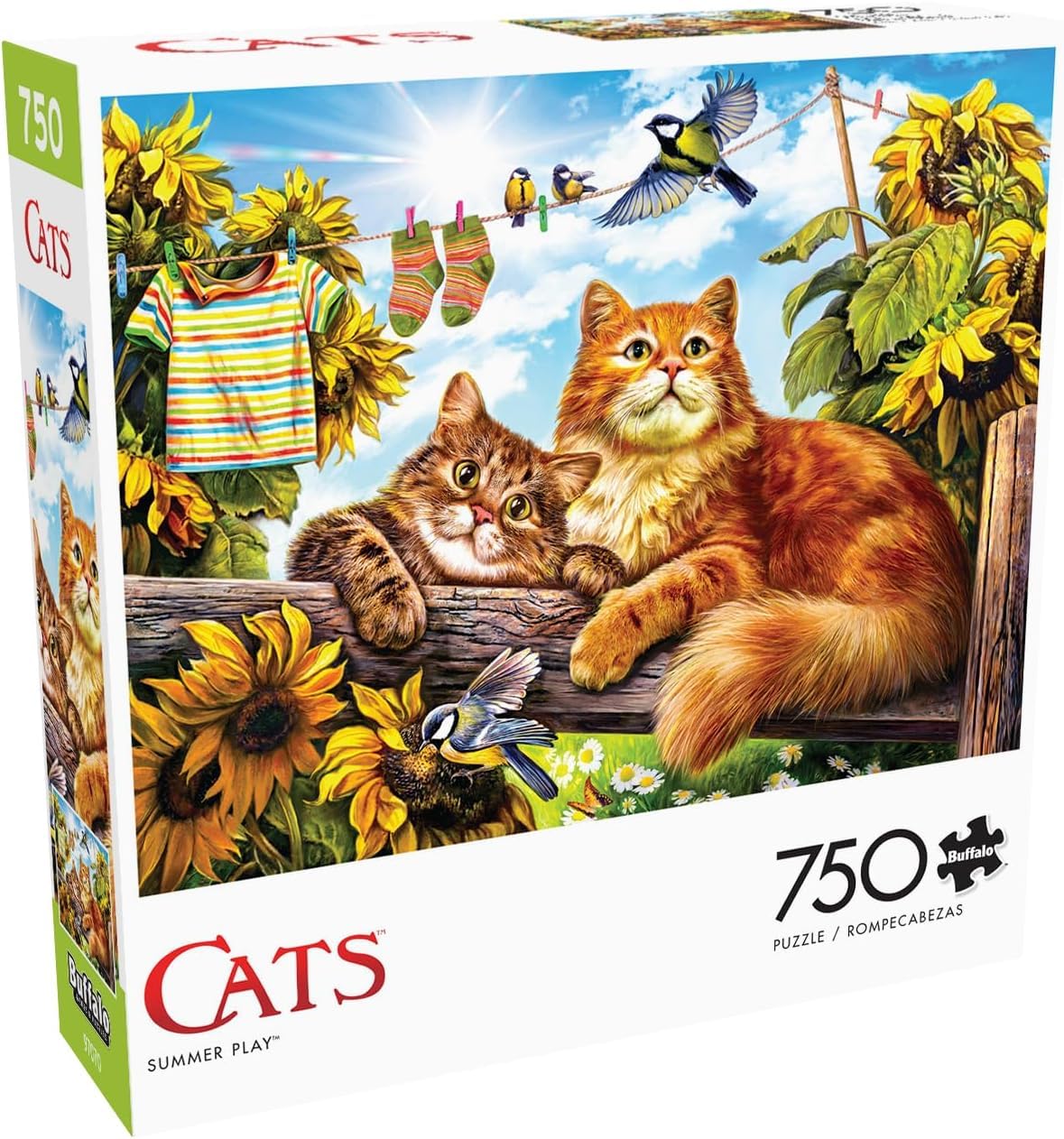 Buffalo Games - Nadia Strelkina - Summer Play - 750 Piece Jigsaw Puzzle for Adults Challenging Puzzle Perfect for Game Nights - Finished Puzzle Size is 24.00 x 18.00