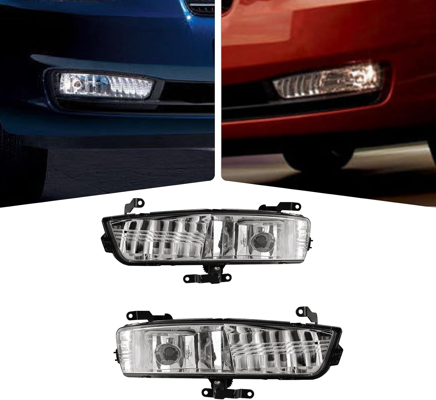 Pair Fog Lights W/Switch For Hyundai Accent 2007 2008 2009 2010 2011 92201-1E000 92202-1E000 Halogen