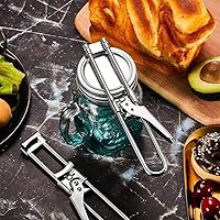 Vista 2 de Abrelatas de acero inoxidable multifuncional ajustable, nuevo abrelatas de acero inoxidable ajustable, abrelatas de acero inoxidable, abridor manual