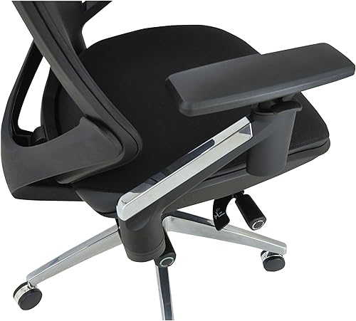 Miniatura 5 de Alera ALEEBW4213 EB-W Series Pivot Arm Silla de malla multifunción con base de aluminio - negro