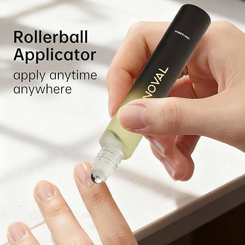 Miniatura 4 de NOVAL Juego de cuidado de manos y cutículas para hombres con aroma a cedro, aceite esencial para cutículas masculinas y crema de manos con jojoba,