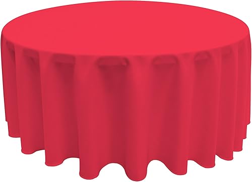 GEFEII Mantel redondo de cocina de 90 pulgadas, mantel de poliéster sólido para bodas, fiestas, restaurantes, banquetes, comedor, mesa de bufé,
