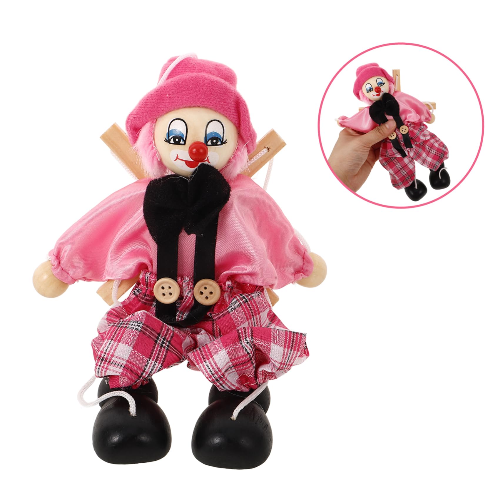 Hemobllo 2pcs Marionnettes à Ficelles Pirates en Bois et Tissu Jouets Interactifs pour Garçon et Filles et Parents Jouet Réutilisable pour Spectacle de Marionnettes et Jeux Plusieurs Styles
