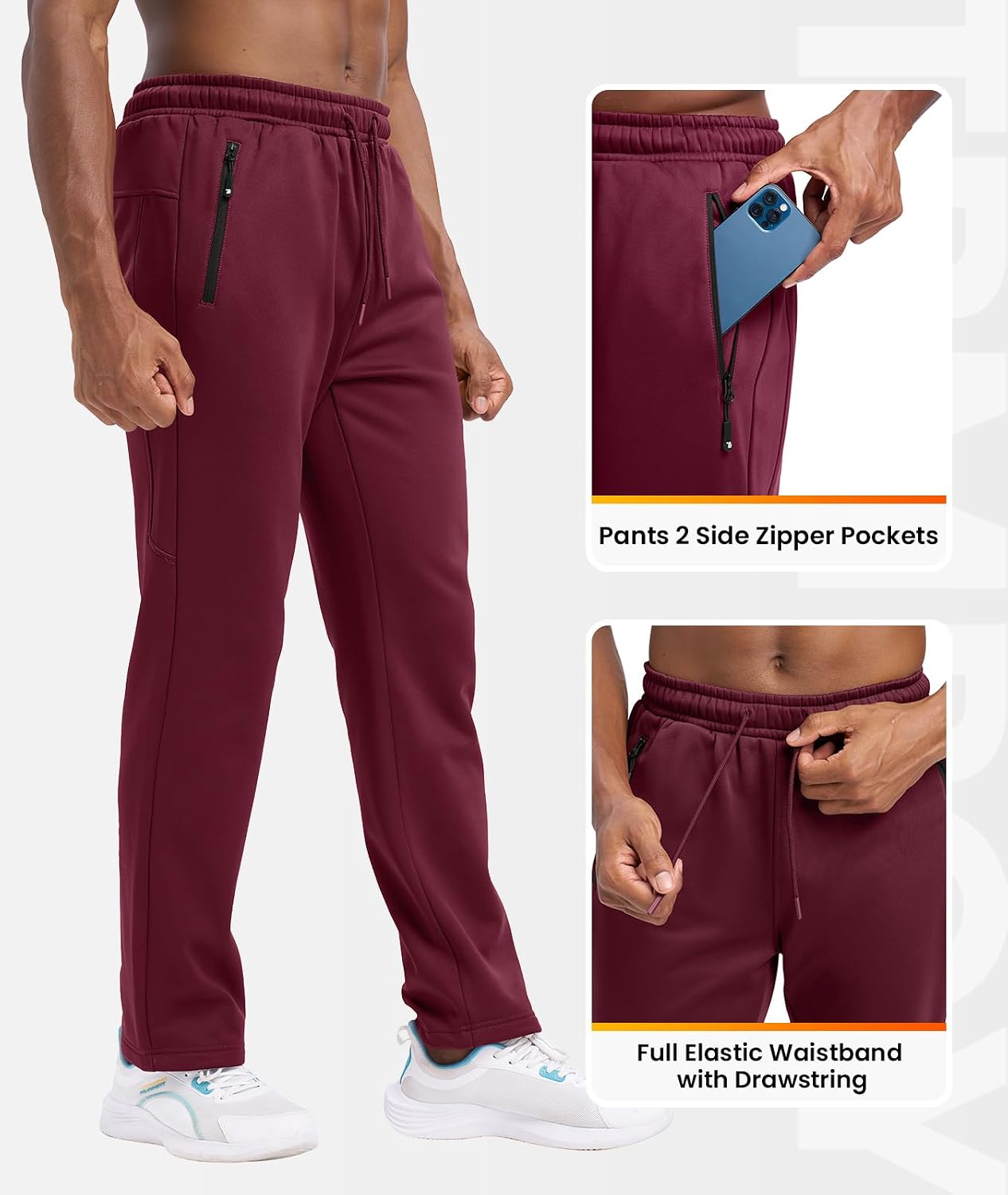 TBMPOY Mens Fleece Lined Sweatsuits Full Zip Tracksuit Hoodie Jogging Sport