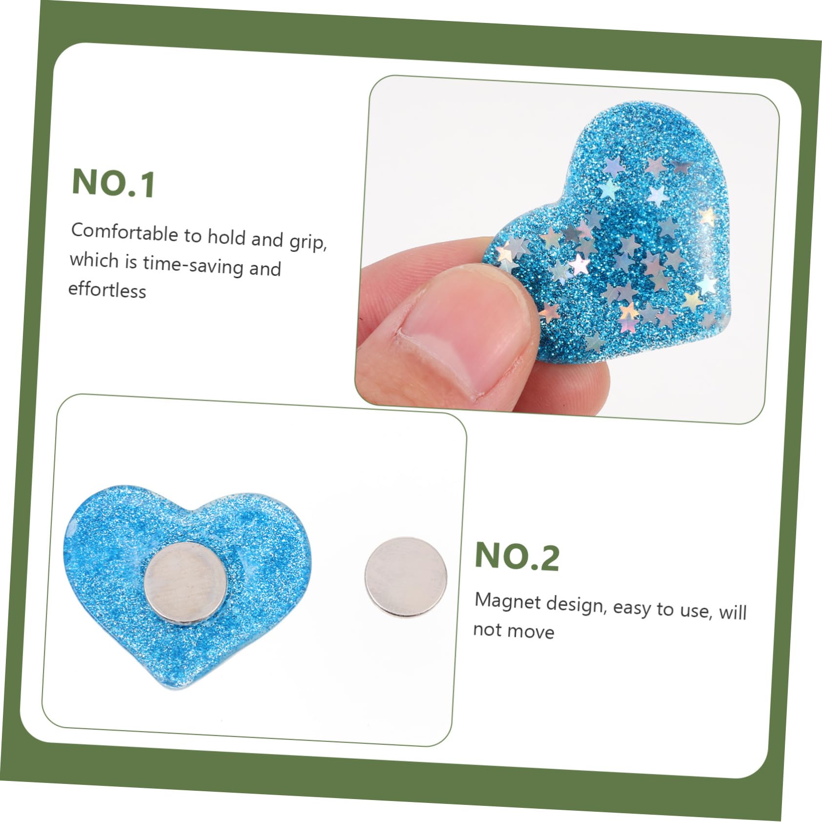 COHEALI 3 Set di Strumenti per Pittura Artistica con Diamanti Fissatori A Forma di Cuore Supporti Robusti per Lavori Artigianali per Principianti 6 Pezzi*3