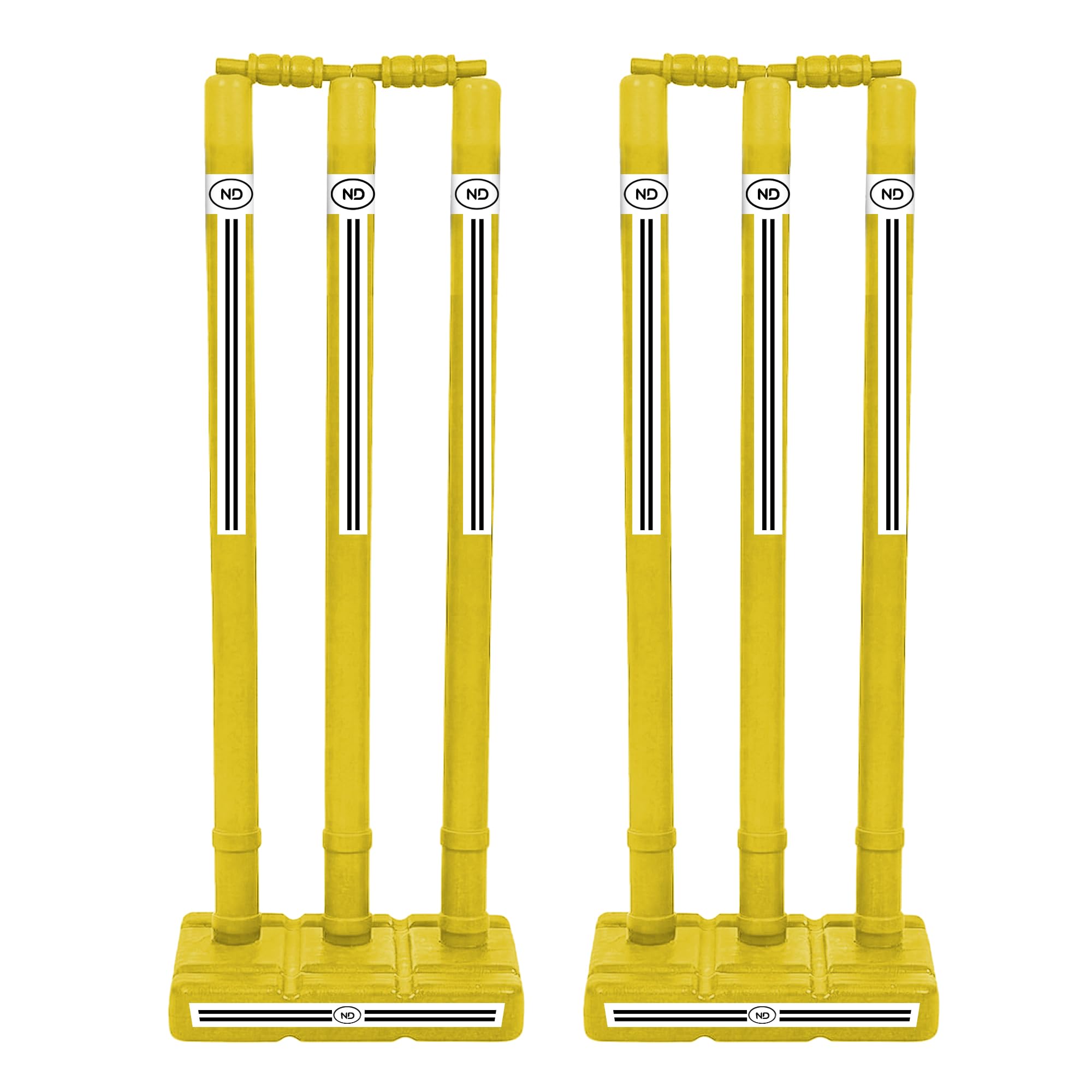 ND Sports Wicket Stumps with Bail – Durable, Lightweight & Portable Cricket Set for All Surfaces | Indoor & Outdoor Use | Includes Mesh Carry Bag