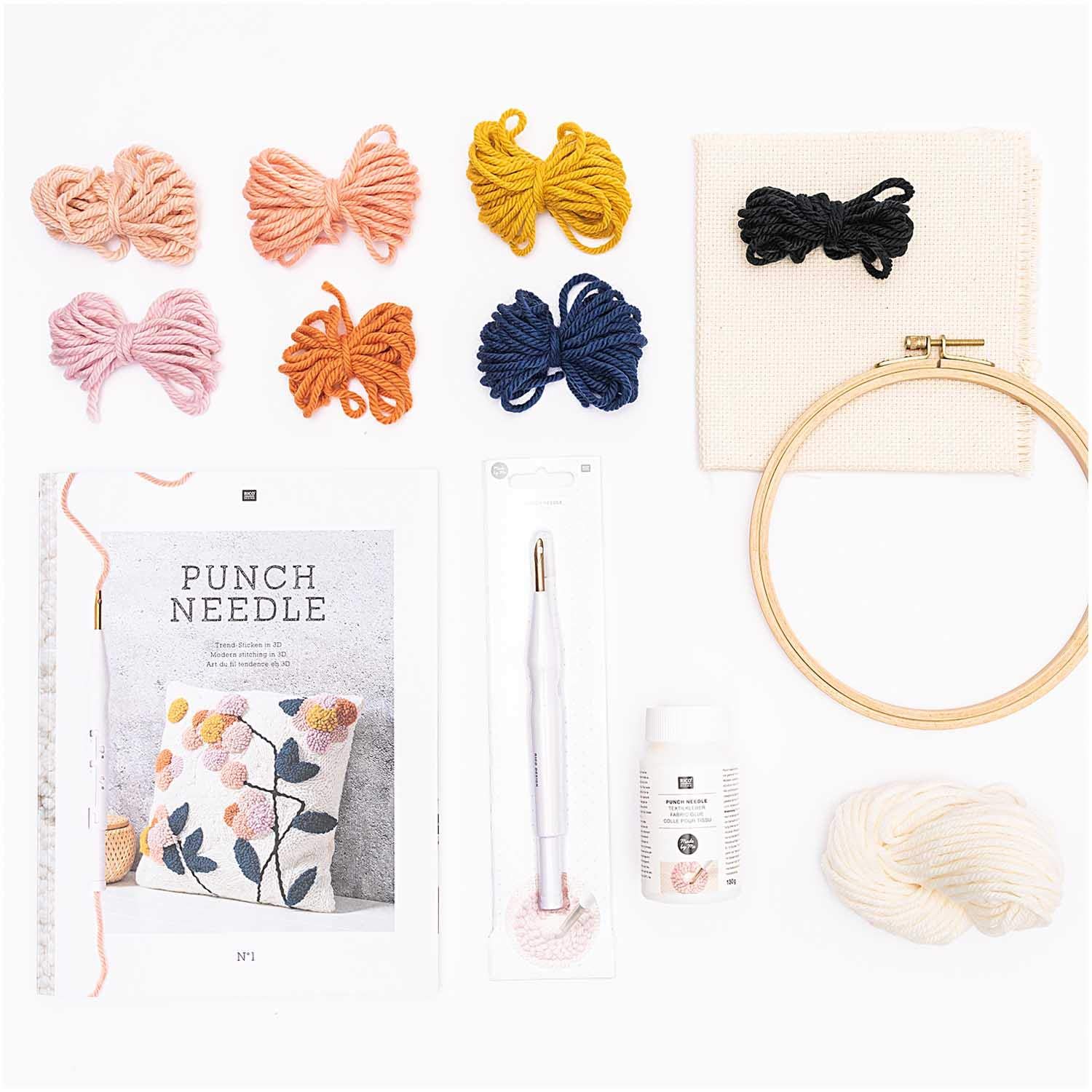 Punch Needle Packung Bild Blume