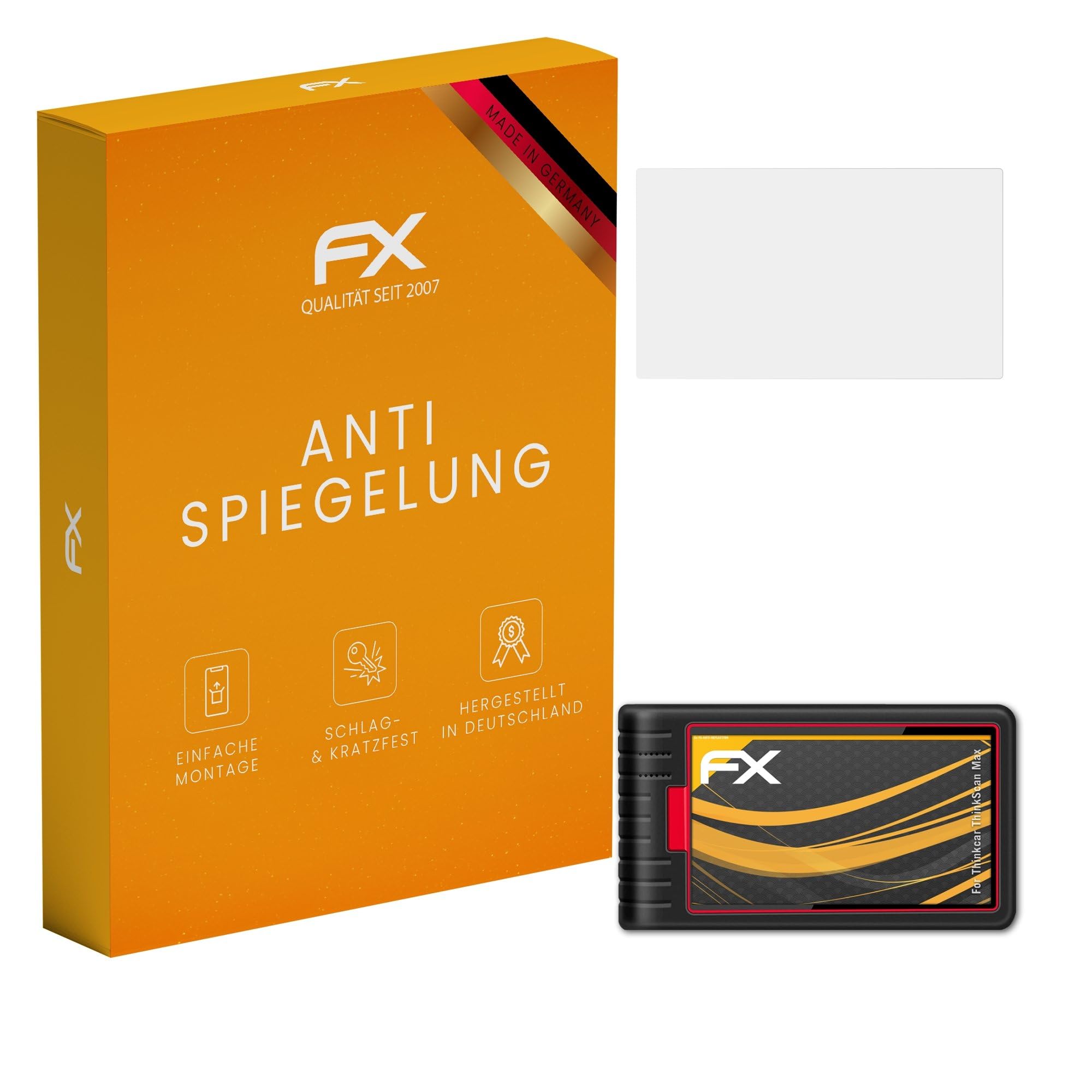 atFoliX Screen Protector compatible with Thinkcar ThinkScan Max Screen Protection Film, anti-reflective and shock-absorbing FX Protector Film (2X)
