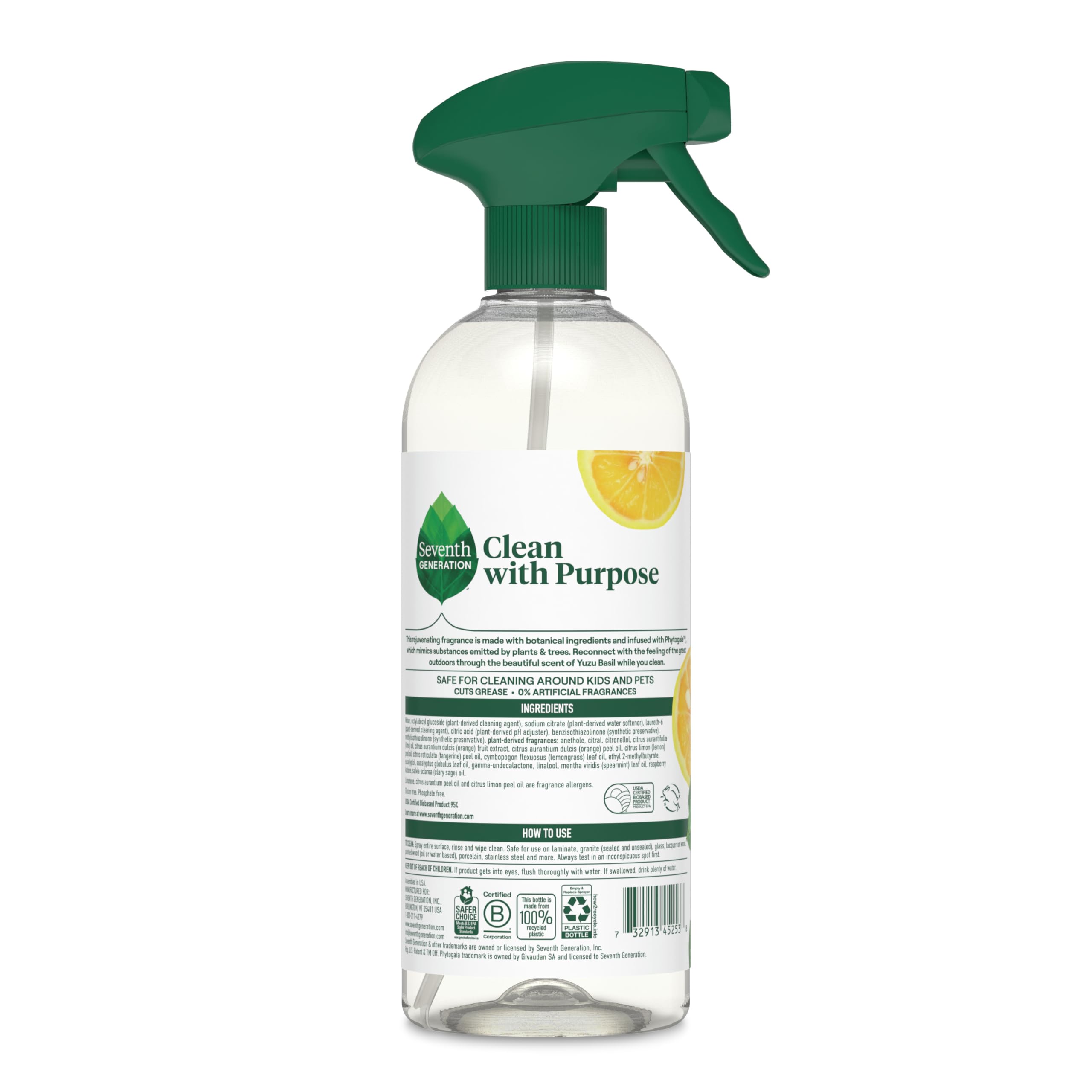 Seventh Generation All Purpose Cleaner Spray, Rejuvenating Yuzu