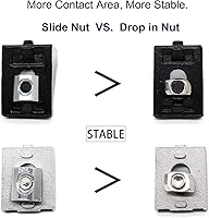 Vista 4 de 20 Juegos Soporte de Esquina con Ranura en T de Extrusión de Aluminio 2020 Serie 20 Hardware Extruido Conector de Ángulo Recto de 90 Grados