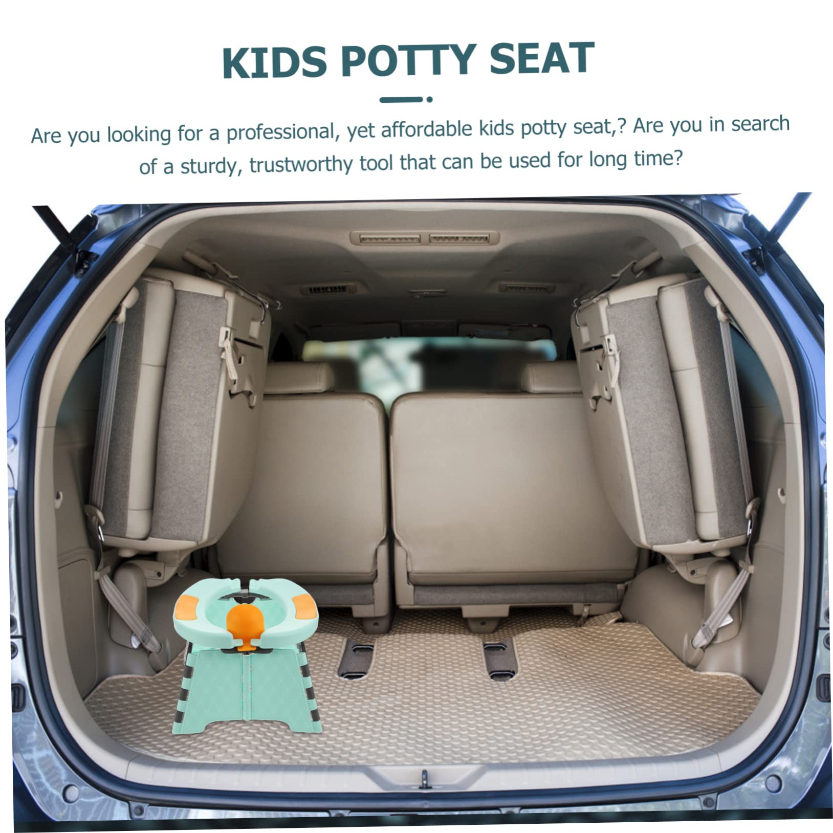 JOINPAYA Compact Potty Seat for Children Travel-Friendly Sturdy Easy-Clean Includes 30 Disposable Bags